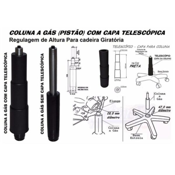 Cadeira Executiva Costurada Giratória com Braços Corsa - Image 4