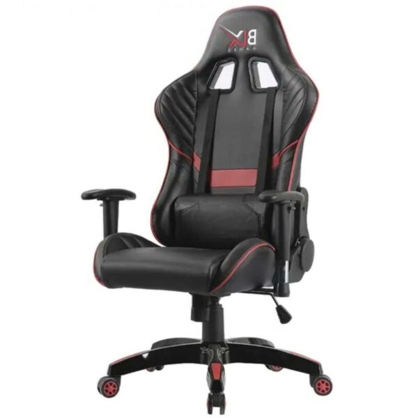 Cadeira Gamer Giratória BLX GAMER 6009G – Vermelho/Preto - Image 2