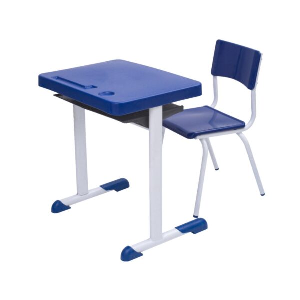 Kit Escolar Individual AZUL – (Mesa e Cadeira) – INFANTIL 03 a 06 Anos