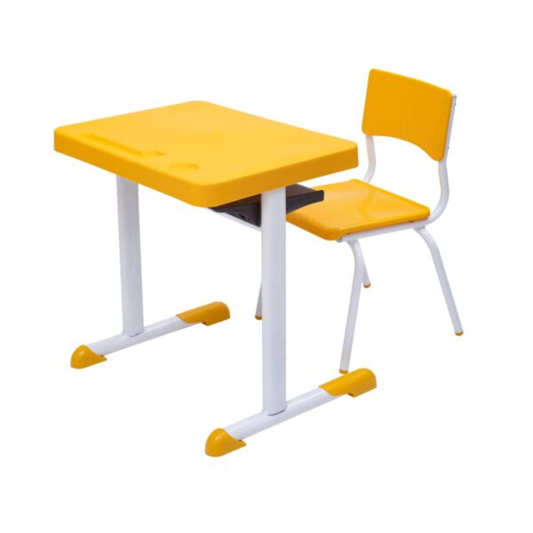 Kit Escolar Individual – (Mesa e Cadeira) – INFANTIL 03 a 06 Anos COR AMARELO