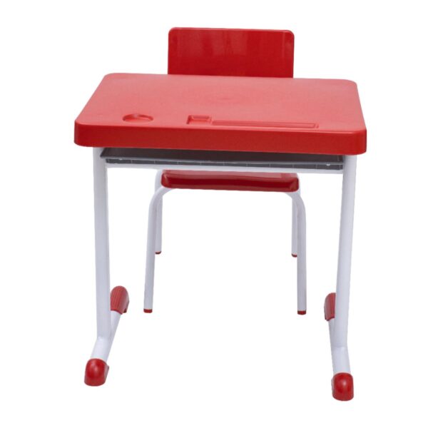 Kit Escolar Individual – (Mesa e Cadeira) – INFANTIL 03 a 06 Anos COR VERMELHO – - Image 3