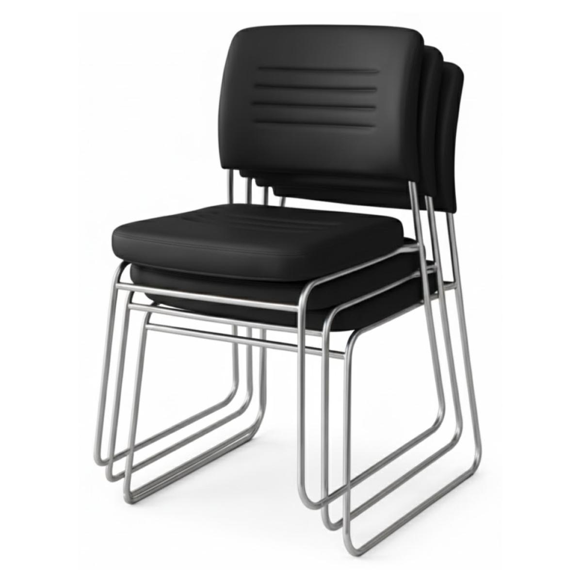 Cadeira Estofada RIVER PRETA - Image 3