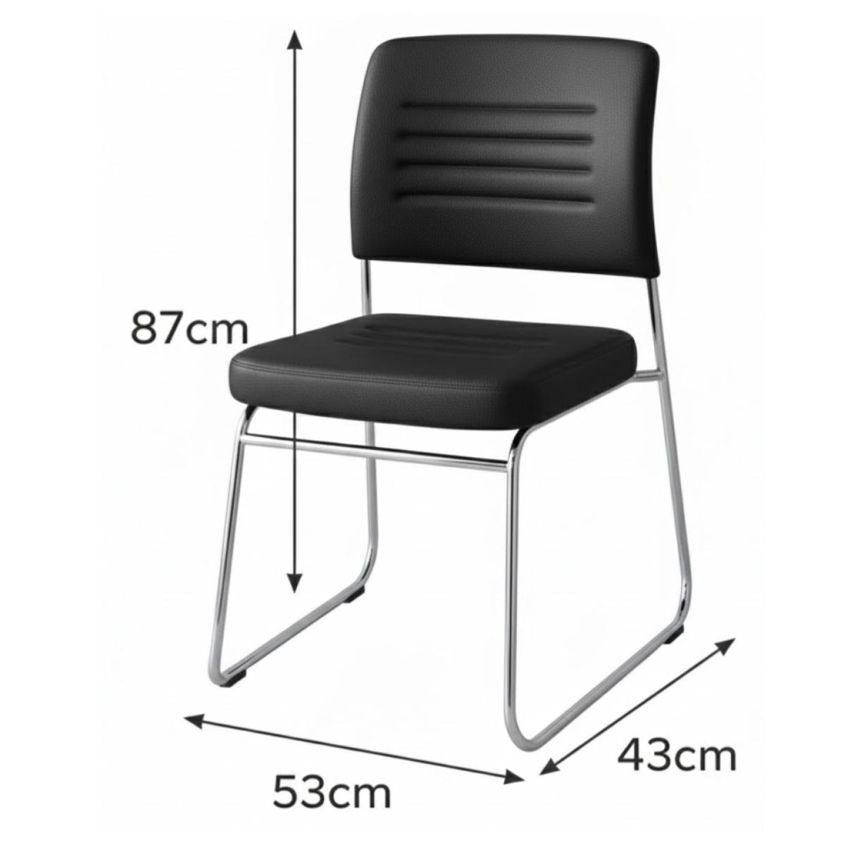 Cadeira Estofada RIVER PRETA - Image 2