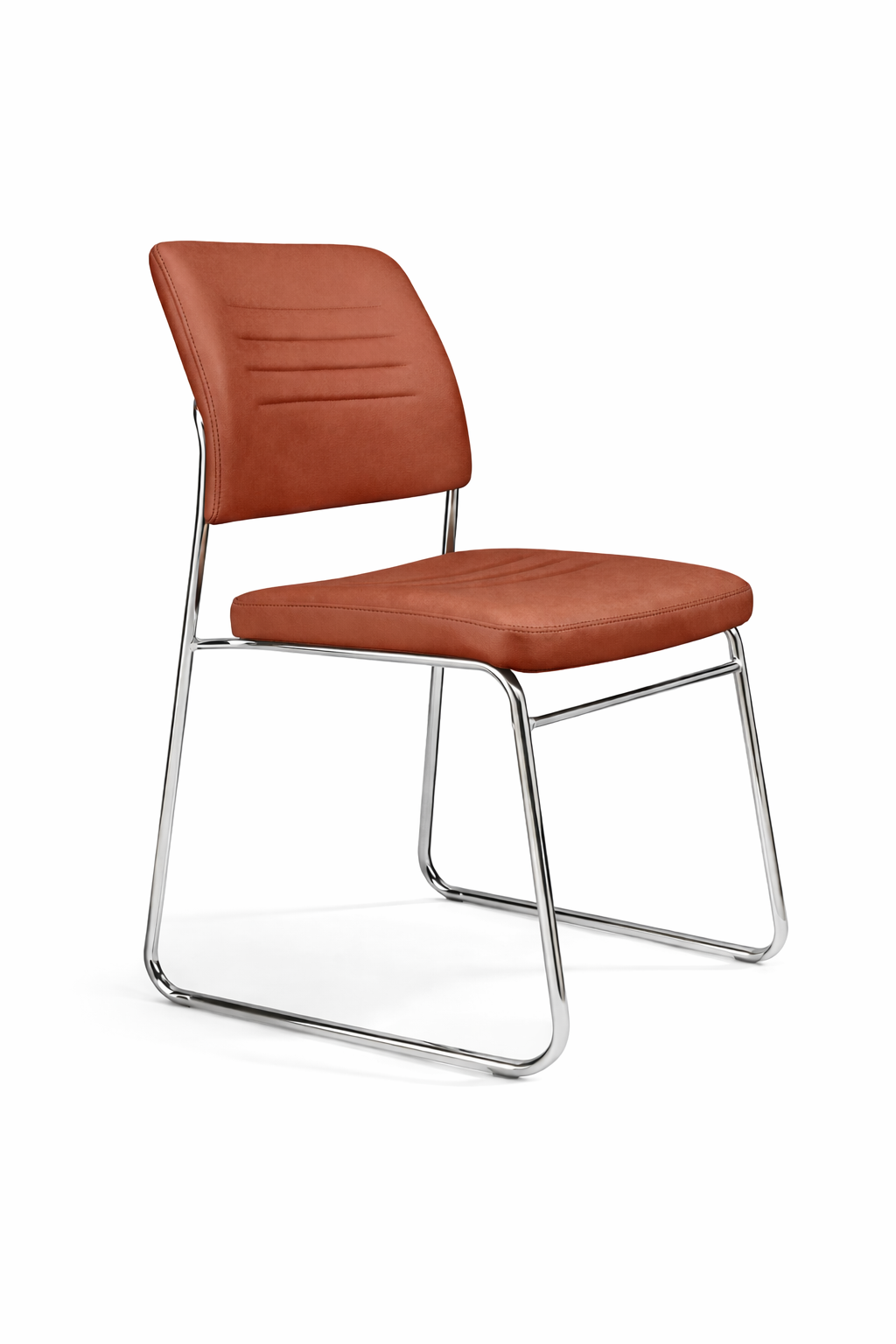 Cadeira Estofada RIVER CARAMELO