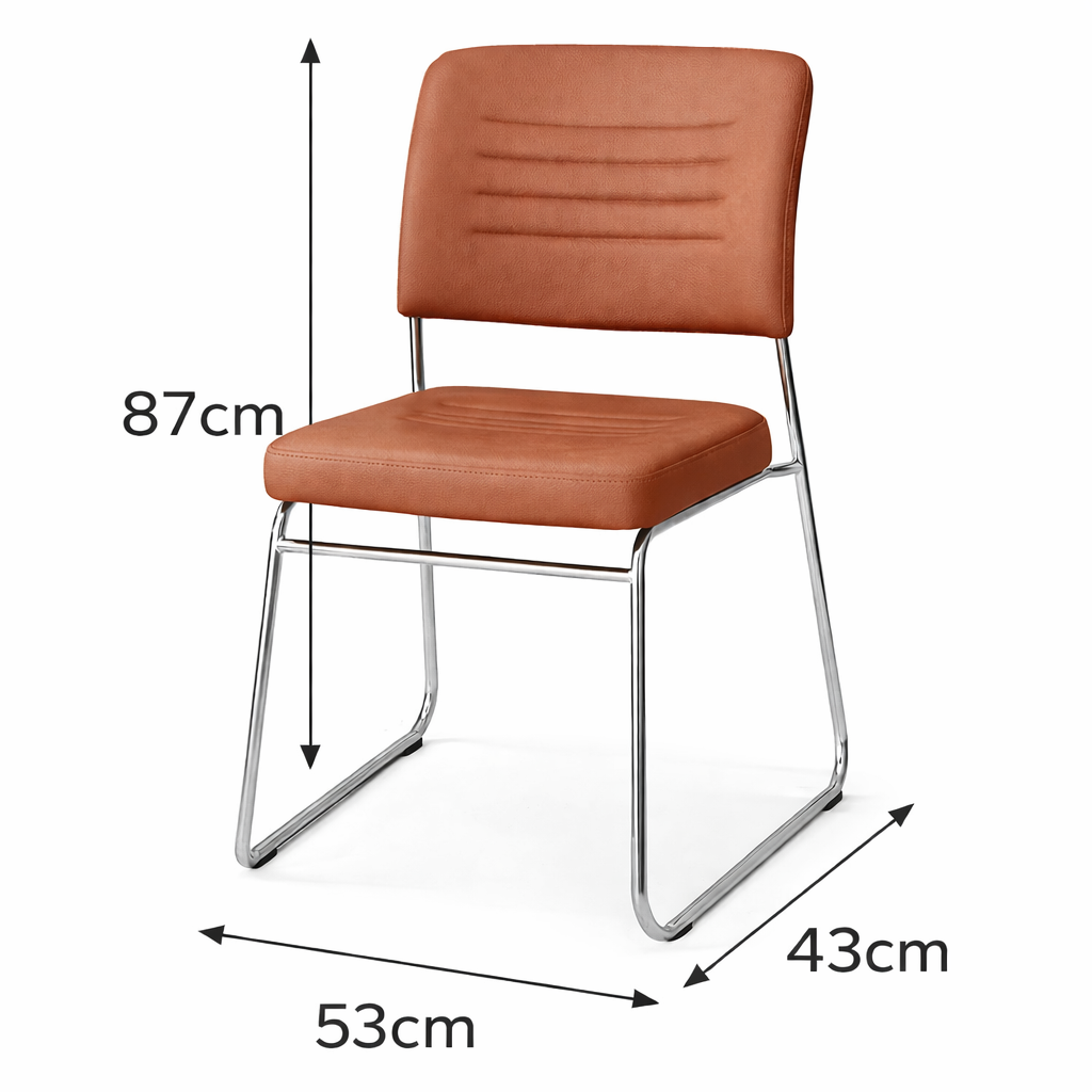 Cadeira Estofada RIVER CARAMELO - Image 2