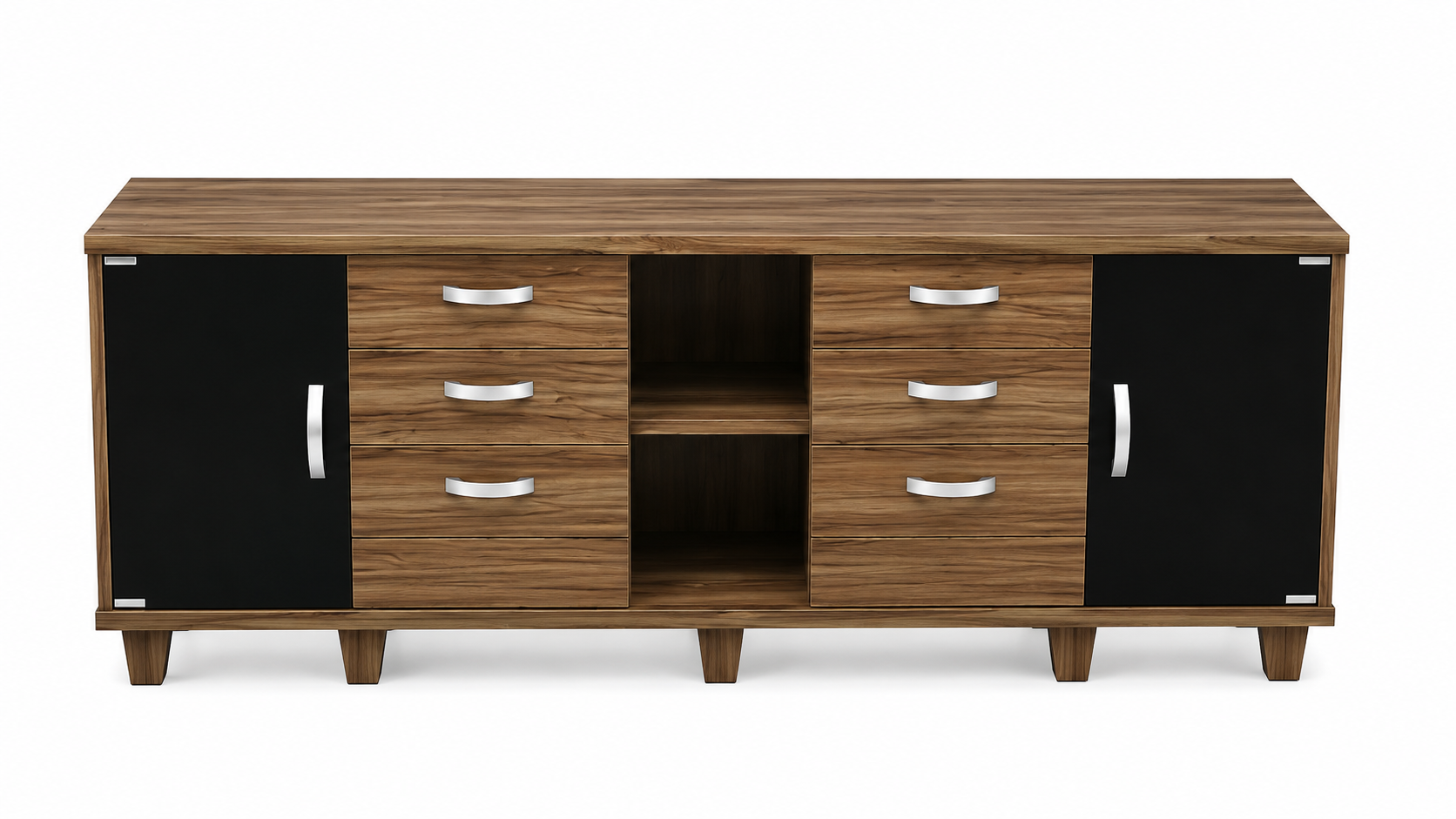 Balcão Credenza Up Duplo Nogal - Imagem 2