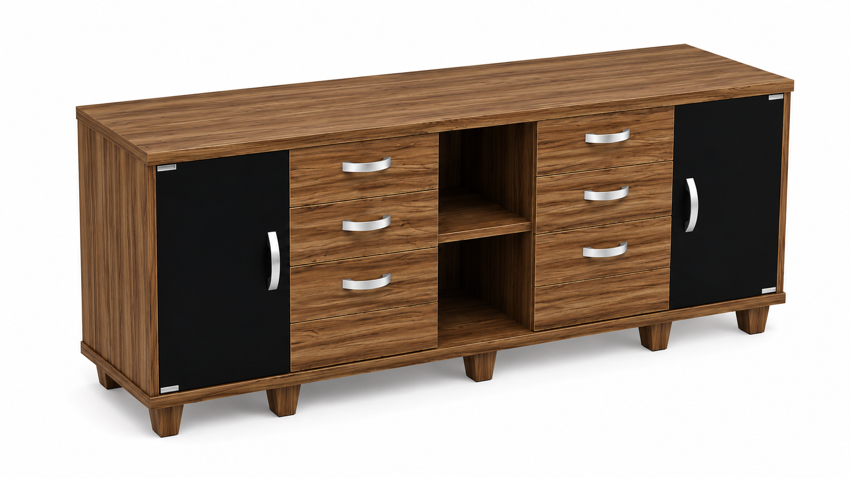 Balcão Credenza Up Duplo Nogal - Imagem 3