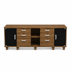 Balcão Credenza Up Duplo Nogal