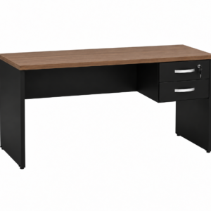 Mesa Reta Maranello 1,50×60 – Nogal com Preto