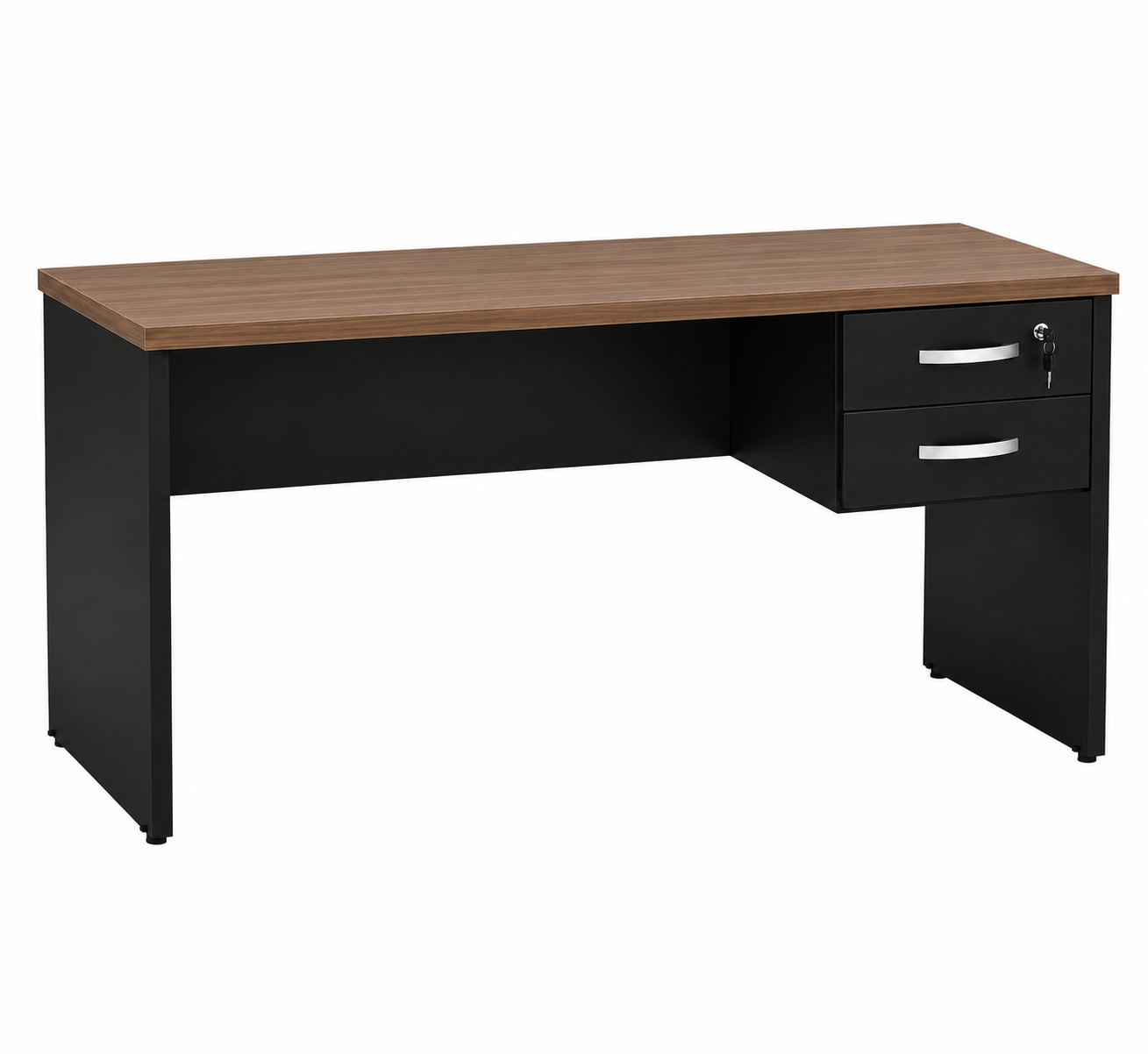 Mesa Reta Maranello 1,50×60 – Nogal com Preto